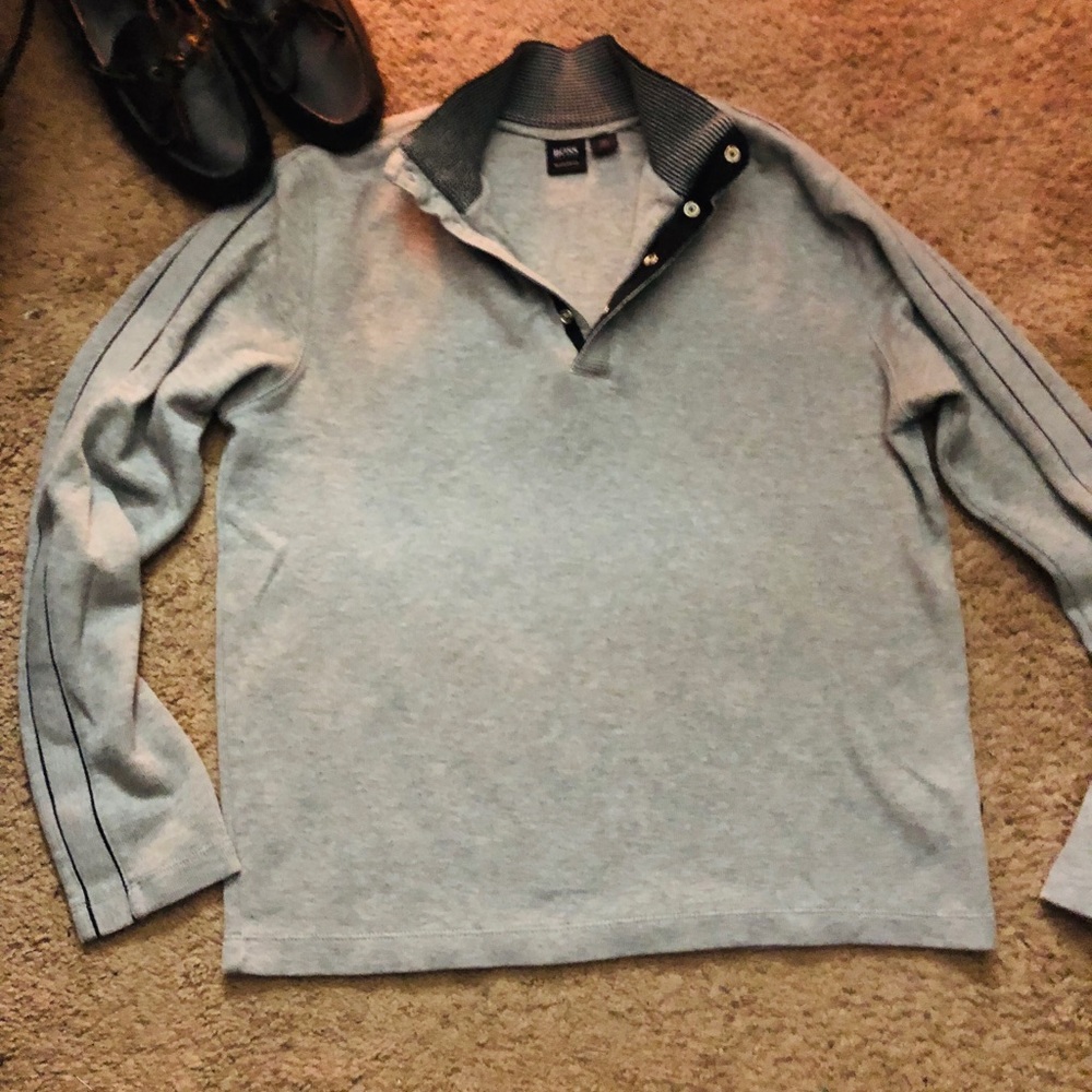 Hugo Boss casual snap button pullover